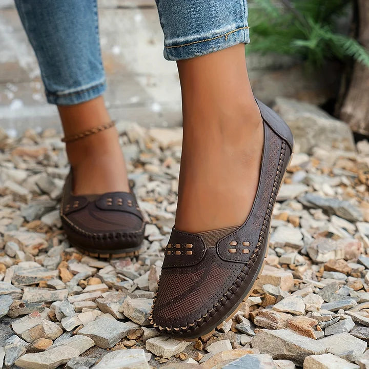 Johanna | Damen Stilvolle Orthopädische Bequeme Slip-On-Schuhe