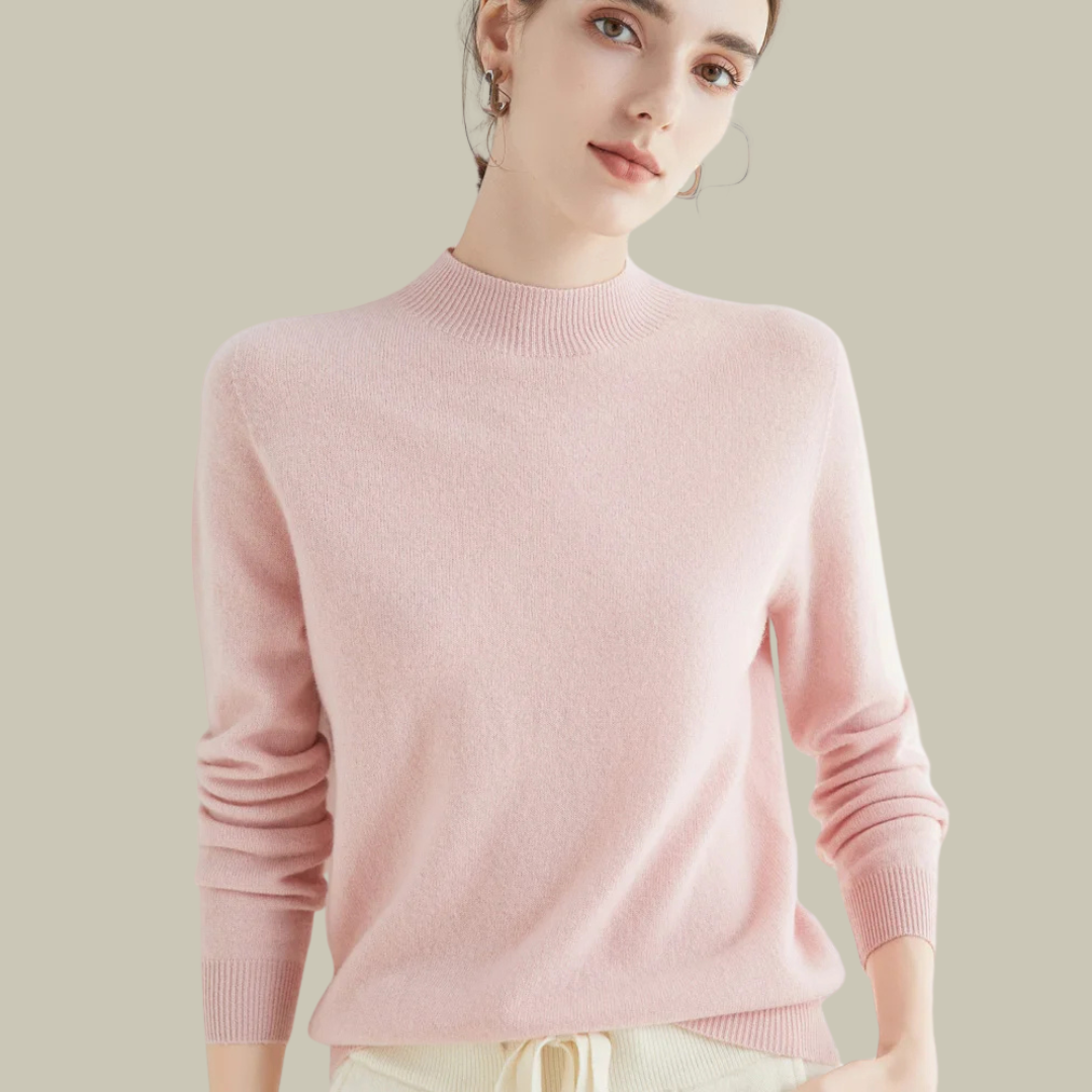 Monika | Damen Rollkragenpullover aus Merinowolle für den Winter