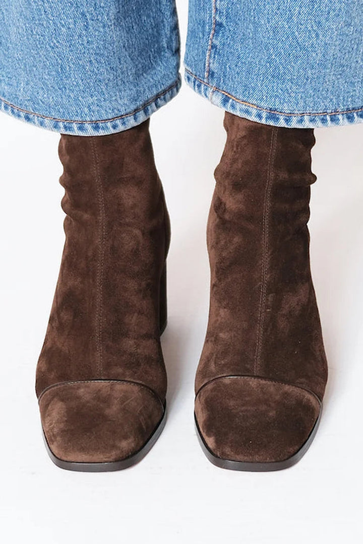 Greta | Damen Weiche Ankle Boots im Wildlederstil für den Winter