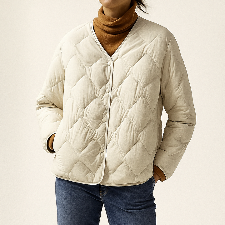 Katharina | Damen Warme Gesteppt Leichte Pufferjacke