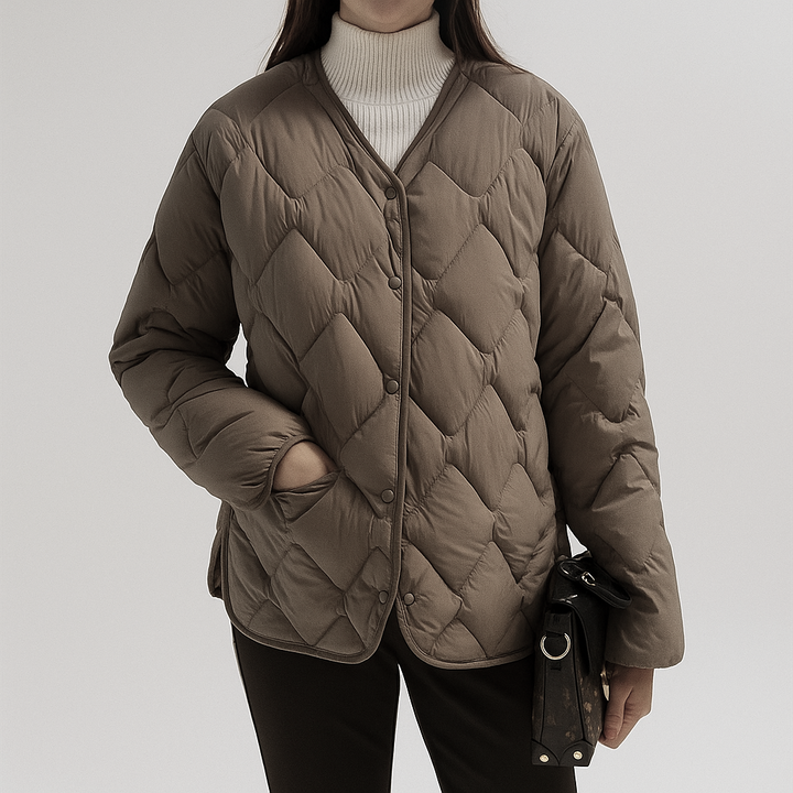 Katharina | Damen Warme Gesteppt Leichte Pufferjacke