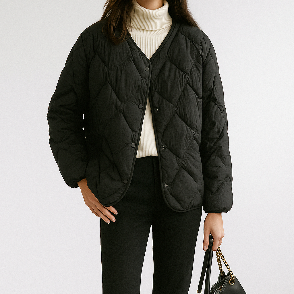Katharina | Damen Warme Gesteppt Leichte Pufferjacke