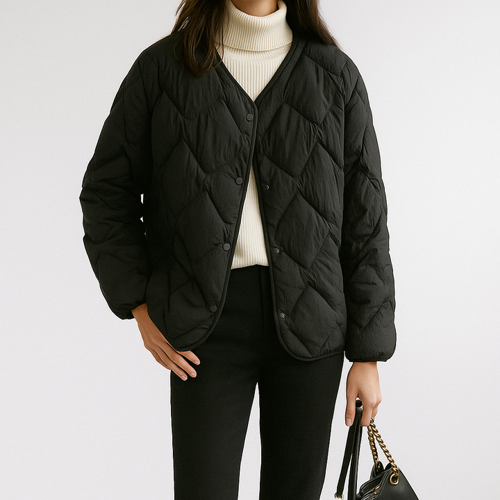 Katharina | Damen Warme Gesteppt Leichte Pufferjacke