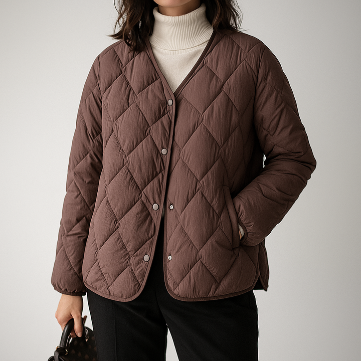 Katharina | Damen Warme Gesteppt Leichte Pufferjacke
