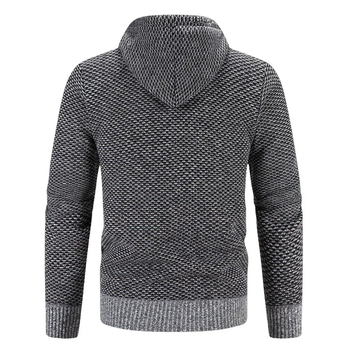 Lucas | Herren Winter Strick Zip-Hoodie Jacke
