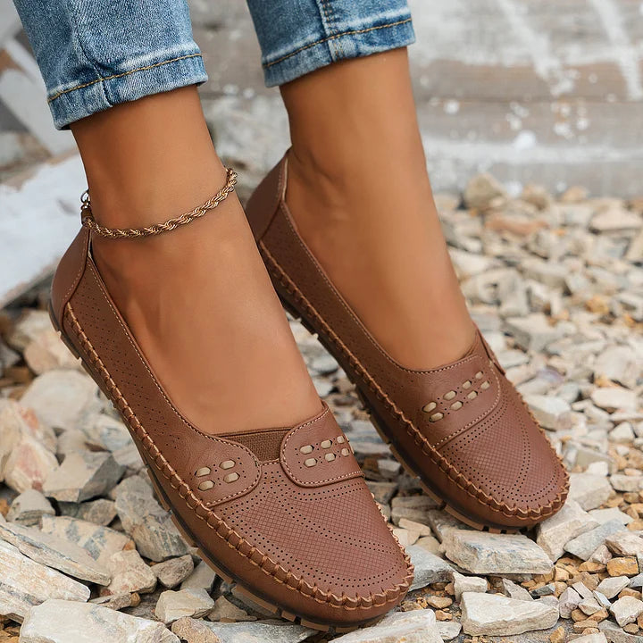 Johanna | Damen Stilvolle Orthopädische Bequeme Slip-On-Schuhe