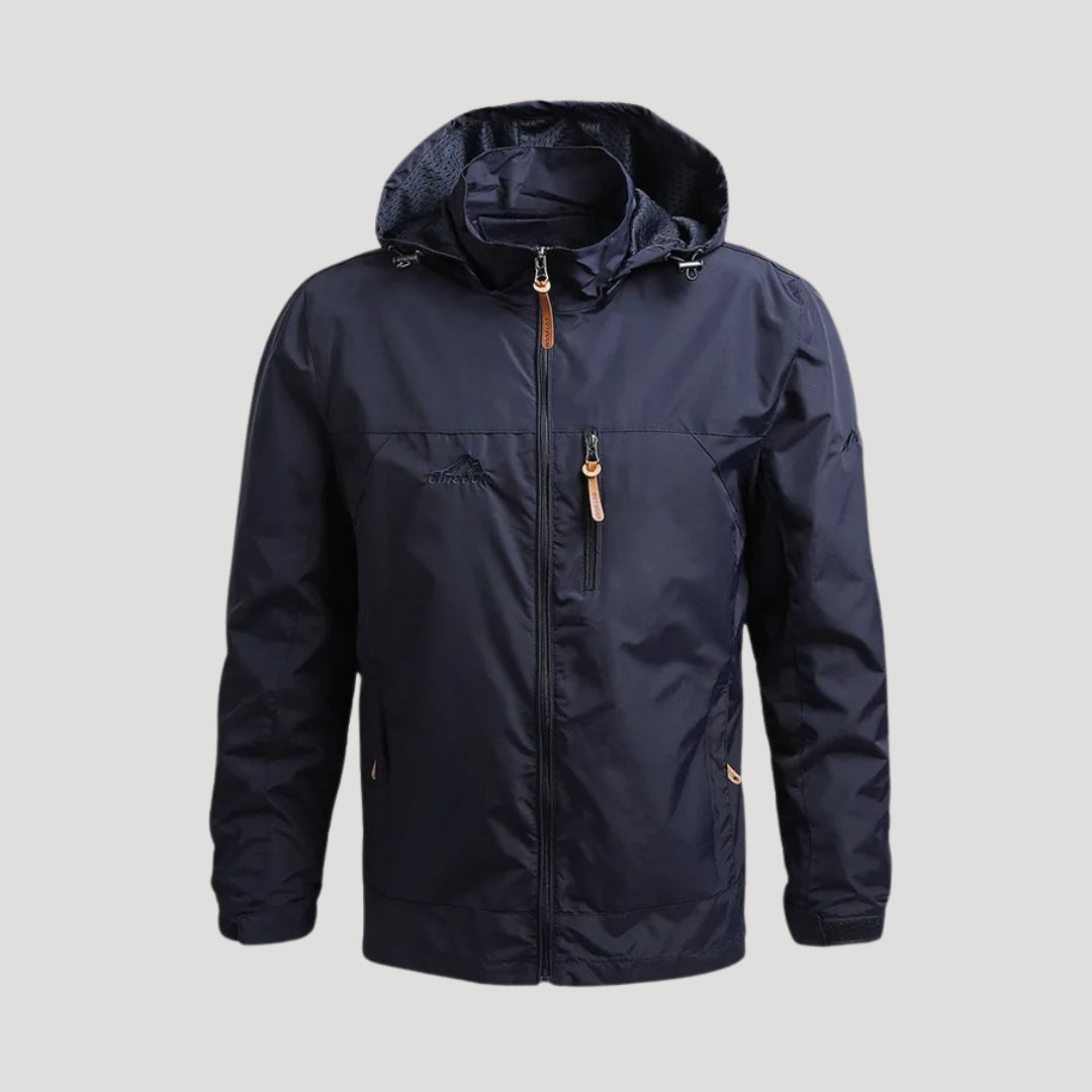 Wilfried | Herren Frühlings Outdoor-Kapuzenjacke mit Reißverschluss