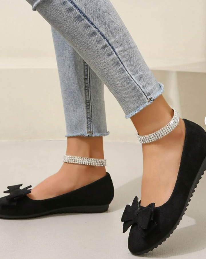 Helga | Bequeme Damen Slipper mit Schleifendetail