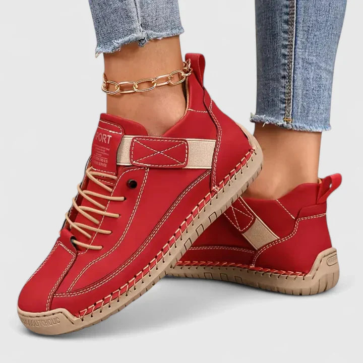 Jessica | Damen Lässig Schicke Bequeme Schnürsneaker