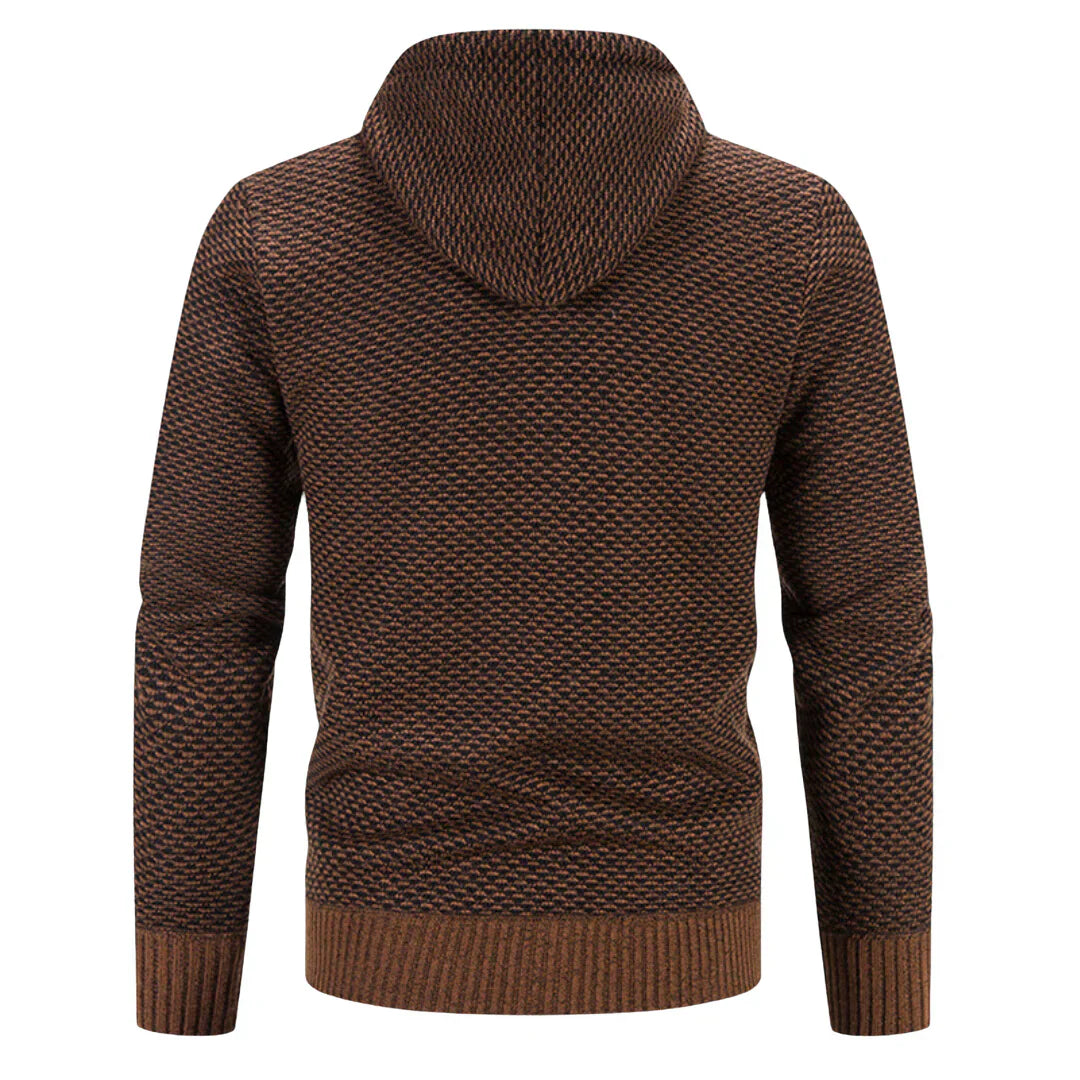 Lucas | Herren Winter Strick Zip-Hoodie Jacke