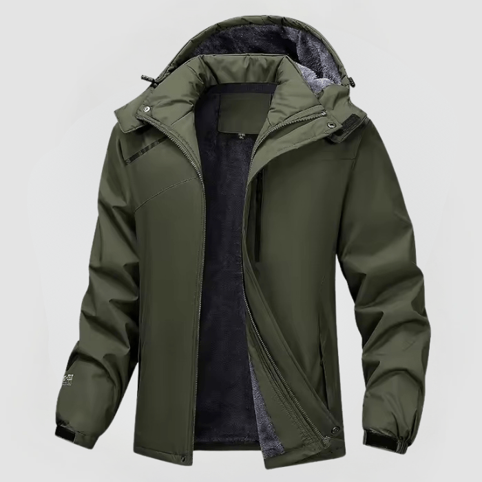 Hendrik | Herren Winterjacke mit Kapuze und Reißverschluss