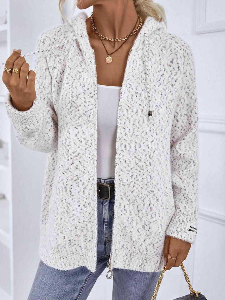 Melanie | Damen Winter-Cardigan mit Reißverschluss