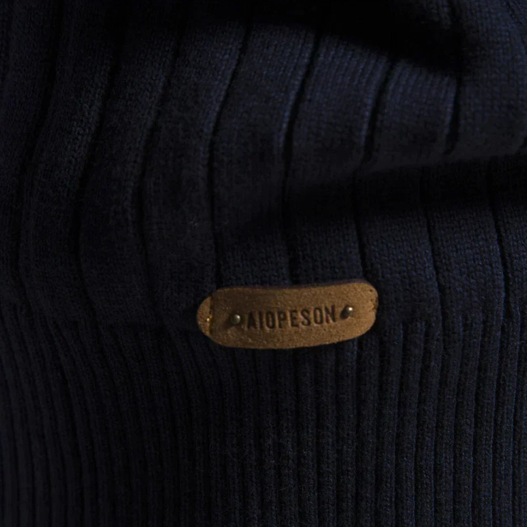 Erik | Herren Frühling Viertelzip Langarm Pullover