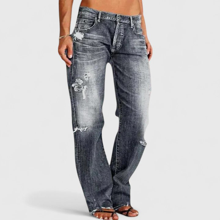 Frieda | Damen Vintage-Jeans mit Lockerer Passform und Waschung