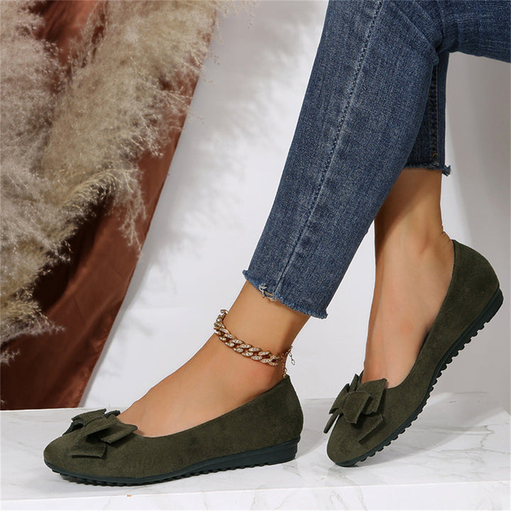 Helga | Bequeme Damen Slipper mit Schleifendetail