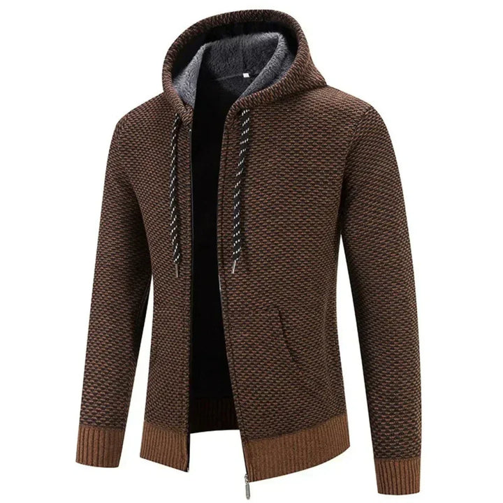 Lucas | Herren Winter Strick Zip-Hoodie Jacke