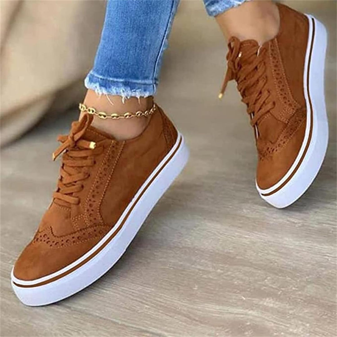 Felicia | Damen Lässige Plateau Sneakers für den Alltag