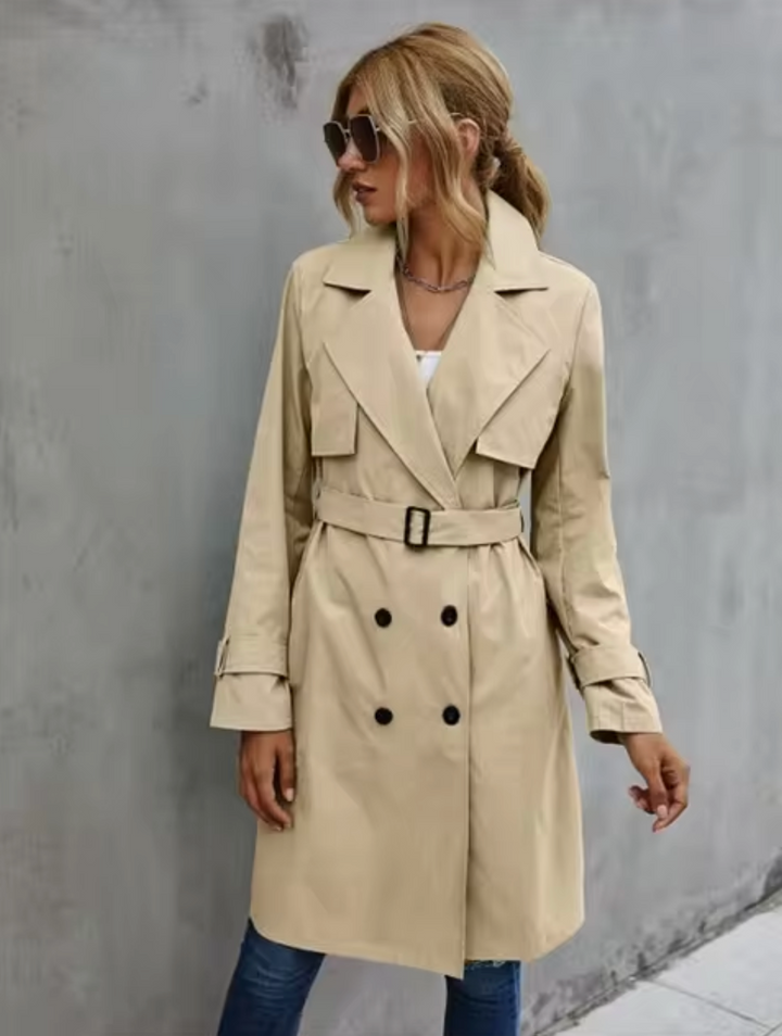 Andrea | Damenmode Doppelreihiger Trenchcoat