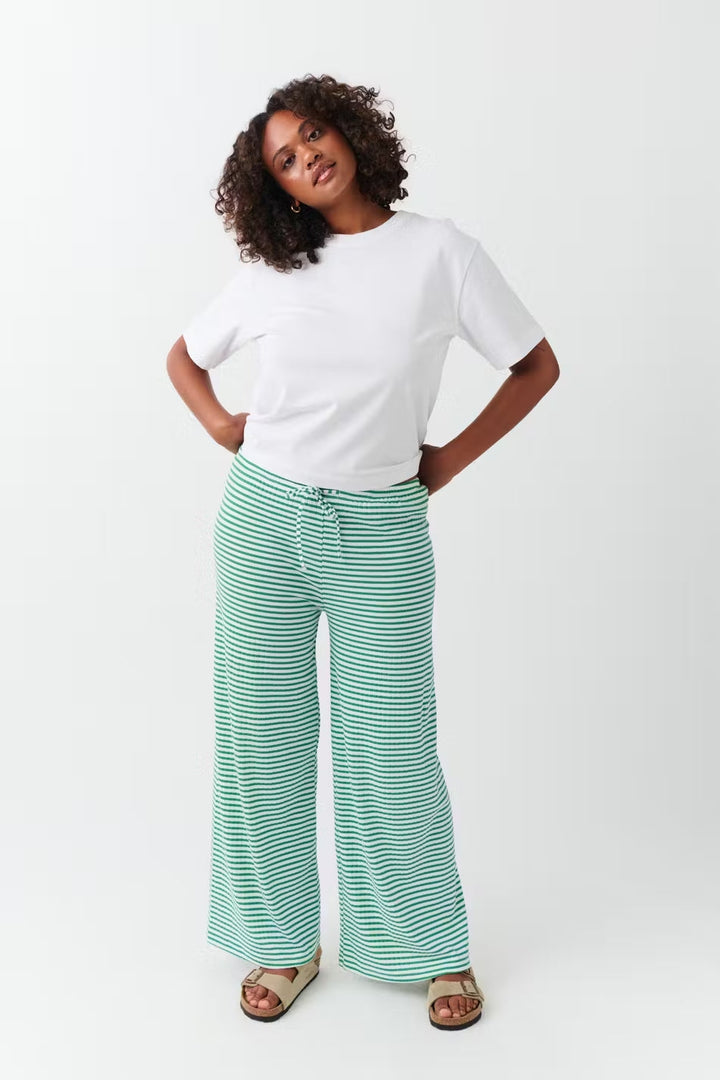 Daniela | Damen Frühlings-Gestreifte Relaxed-Hose