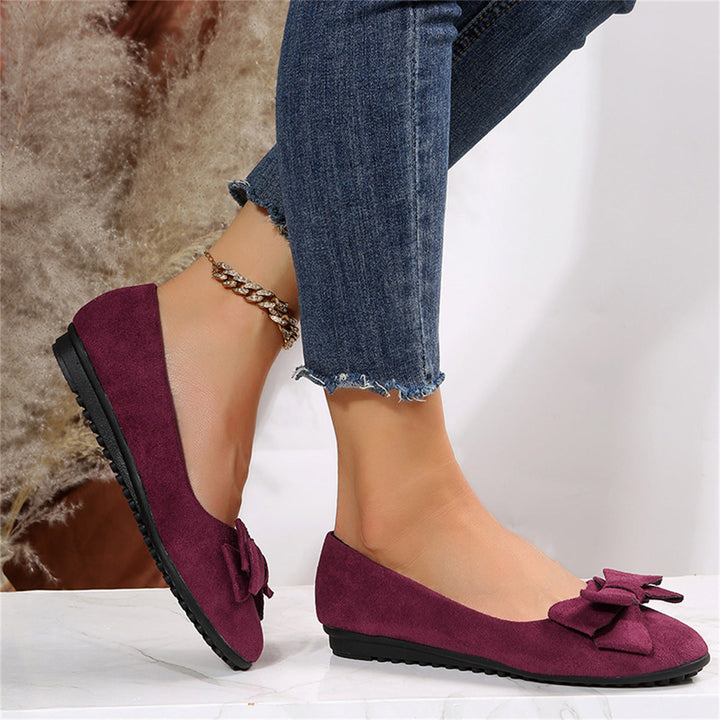 Helga | Bequeme Damen Slipper mit Schleifendetail