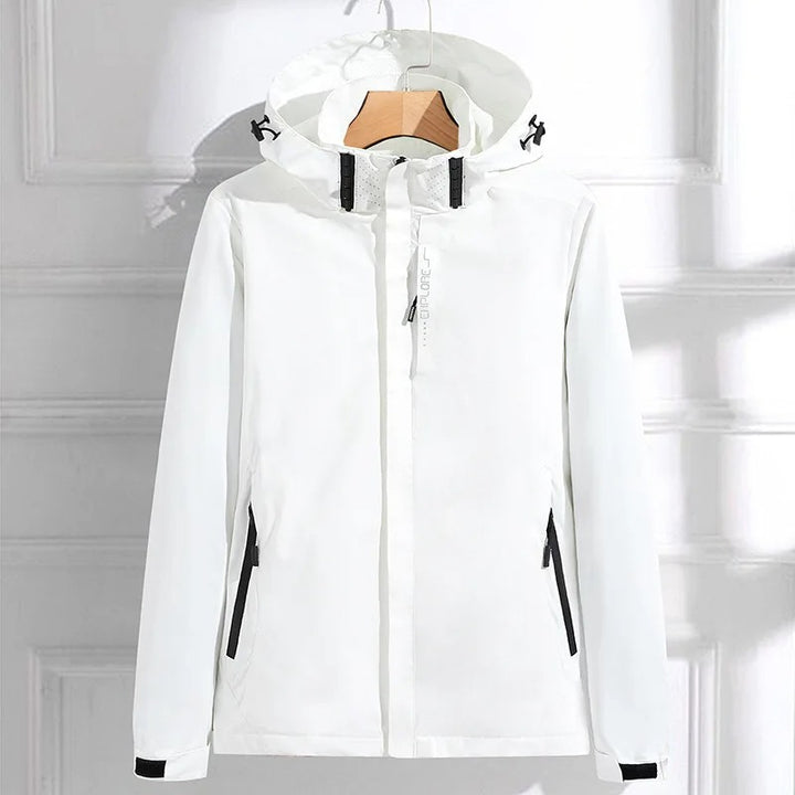 Angela | Damen funktionale Jacke mit Reißverschluss und Kapuze