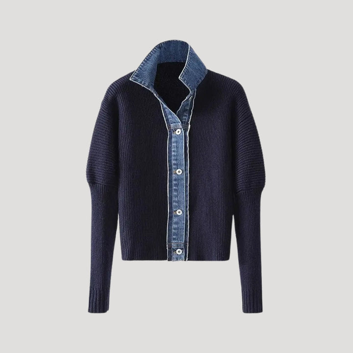 Helga | Damen Frühjahrs Lagen-Button-Cardigan-Jacke
