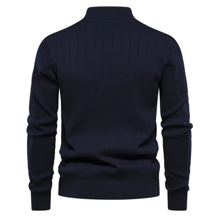 Erik | Herren Frühling Viertelzip Langarm Pullover