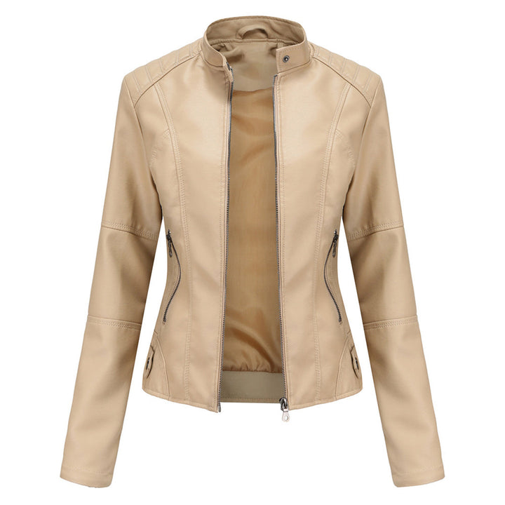 Nicole | Damen Bikerjacke mit Reißverschluss vorne