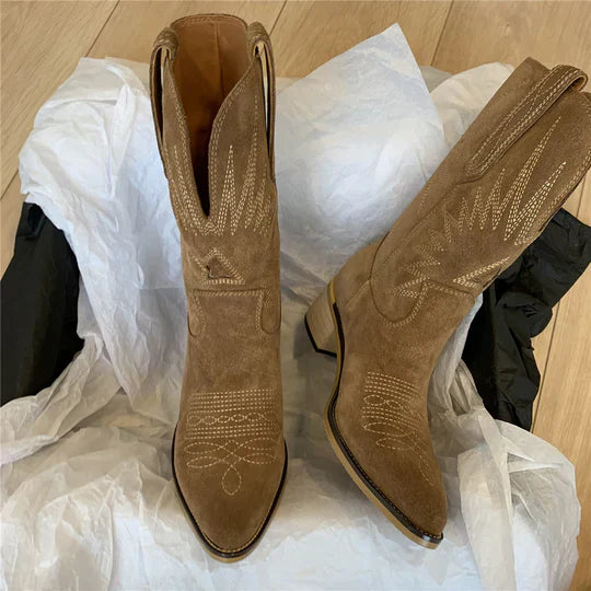 Karin  | Klassische Lederstiefel für Damen