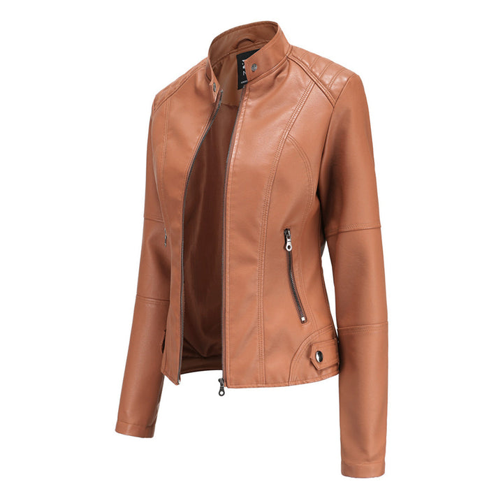 Nicole | Damen Bikerjacke mit Reißverschluss vorne