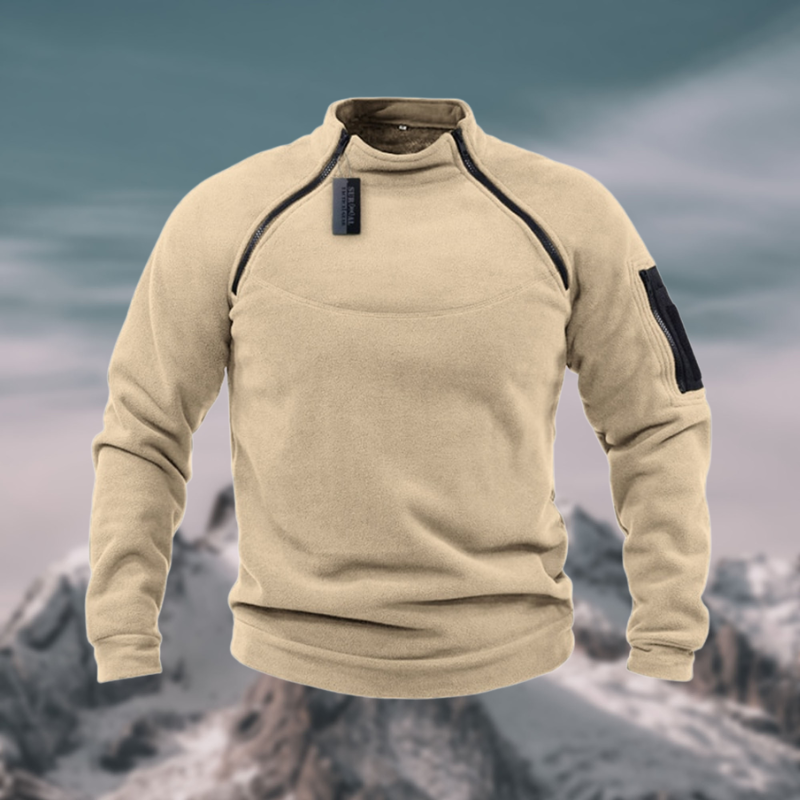 Friedrich | Herren Frühling Viertelzip Pullover mit Stehkragen