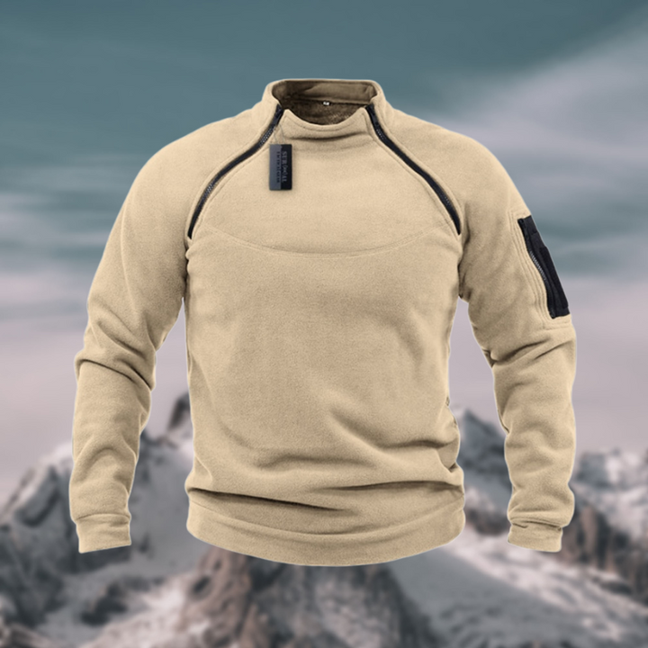 Friedrich | Herren Frühling Viertelzip Pullover mit Stehkragen