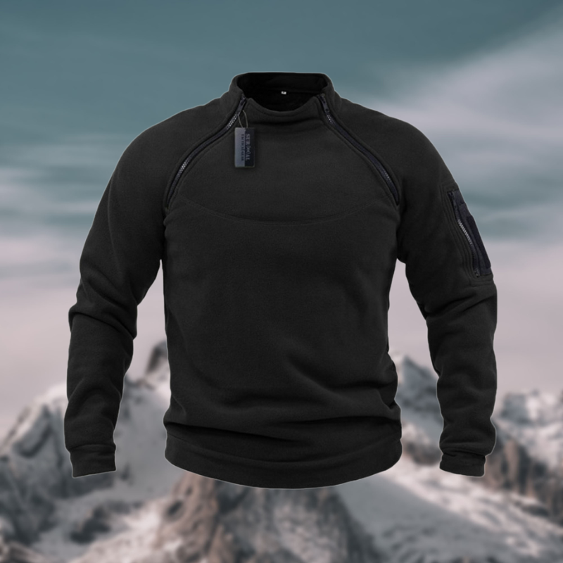 Friedrich | Herren Frühling Viertelzip Pullover mit Stehkragen