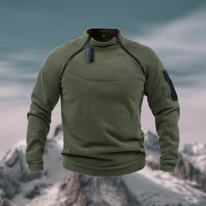 Friedrich | Herren Frühling Viertelzip Pullover mit Stehkragen