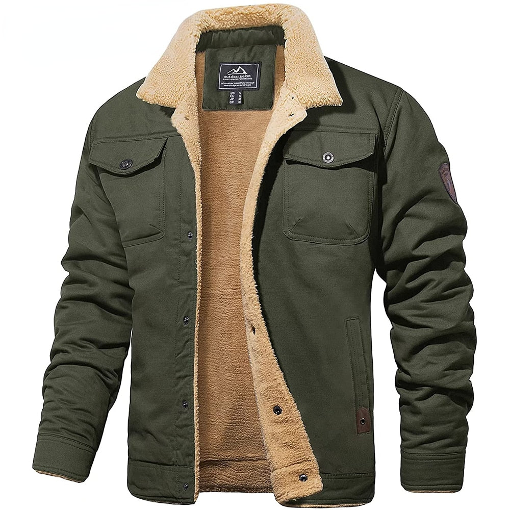 Richard | Herren Warme Fleecejacke mit Knopfleiste