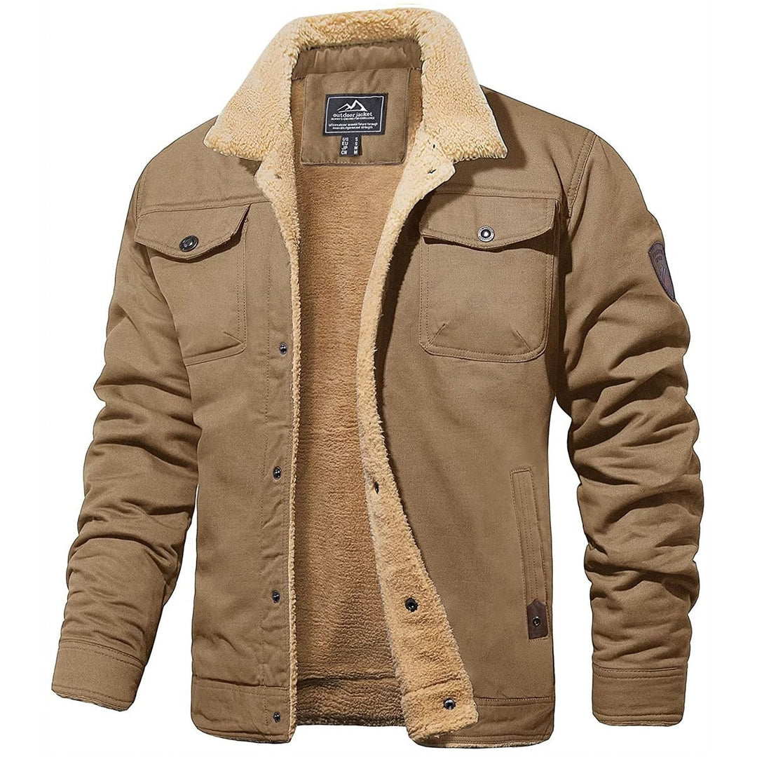 Richard | Herren Warme Fleecejacke mit Knopfleiste