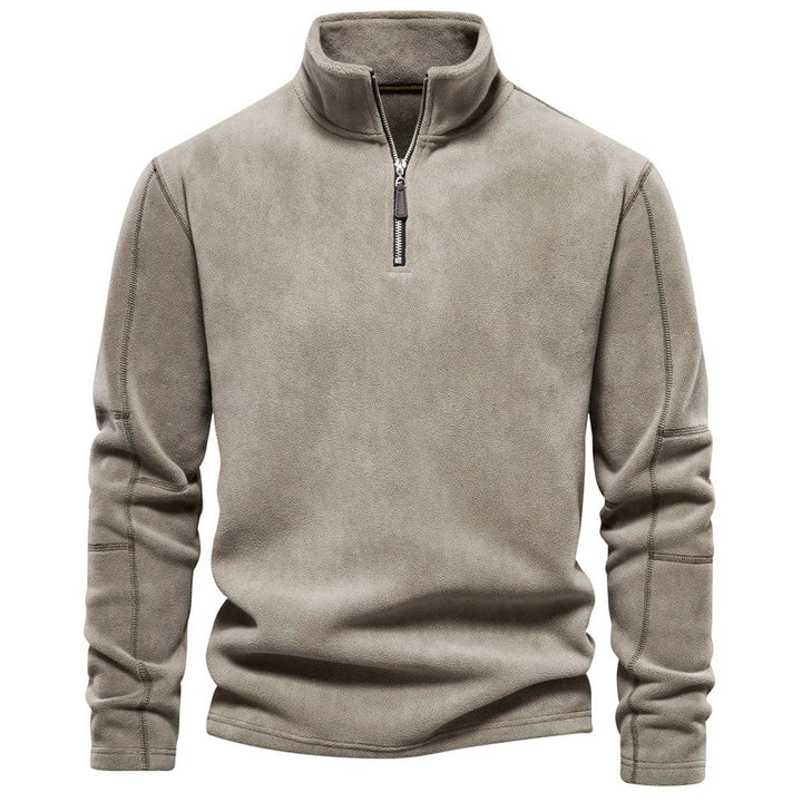 Bruno | Herren Klassisches Sweatshirt mit Viertelreißverschluss am Kragen
