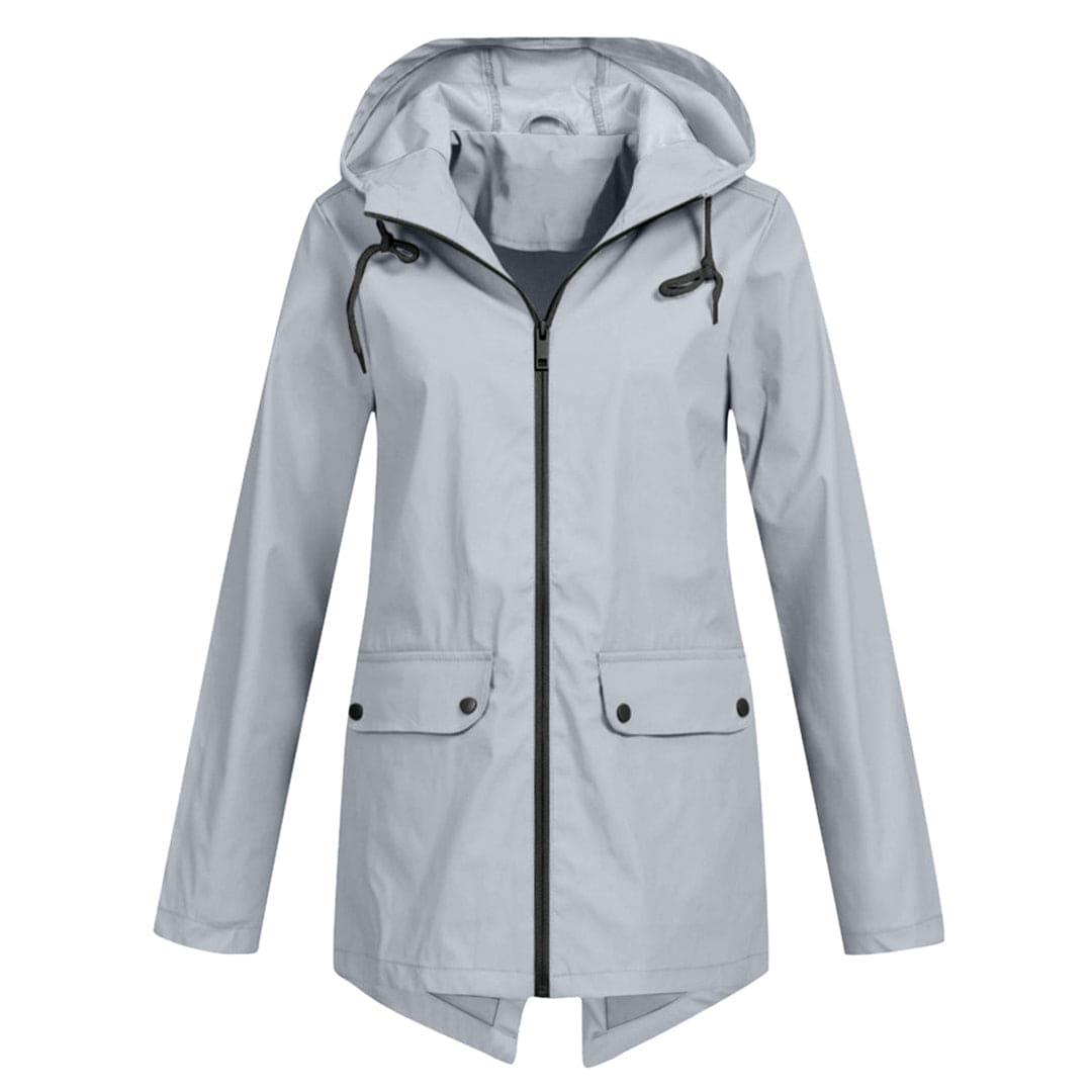 Bettina | Damen Jacke mit Kapuze, Reißverschluss und Fronttaschen