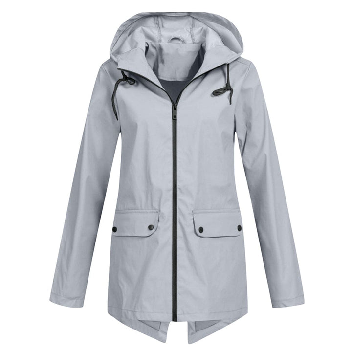 Bettina | Damen Jacke mit Kapuze, Reißverschluss und Fronttaschen