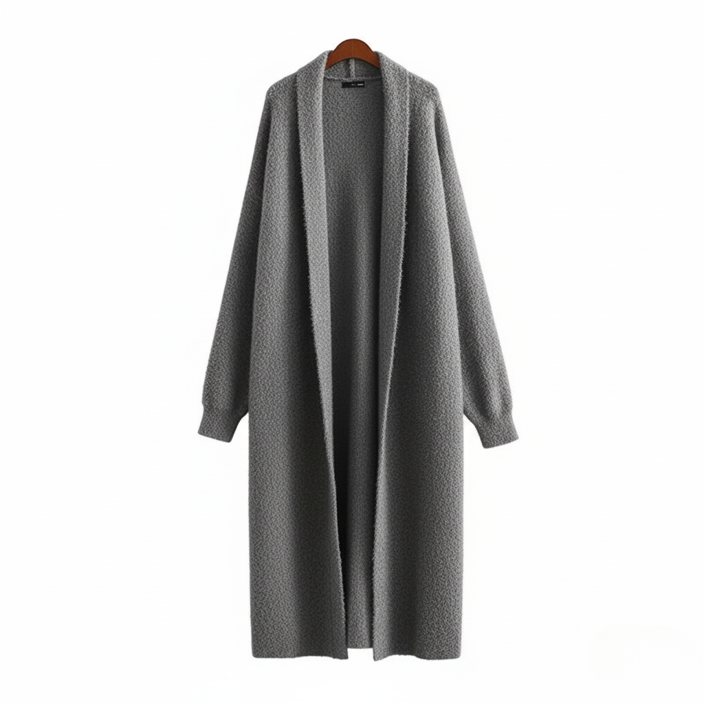 Sarah | Damen Offener Langer Mantel Stil