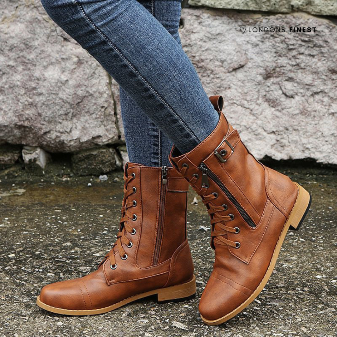 Greta | Damen Orthopädische Winterstiefel mit Schnürung