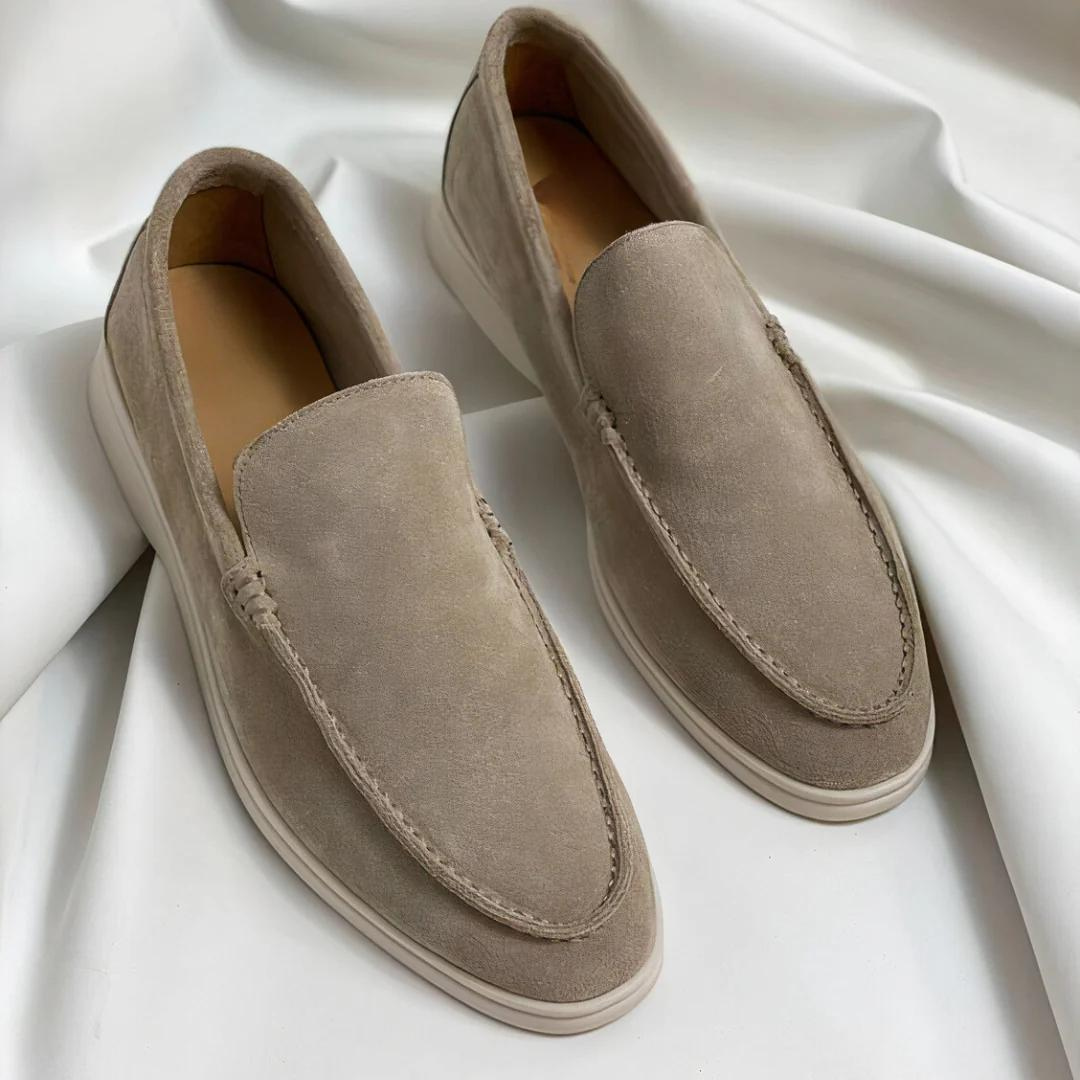 Max | Herren Frühling Wildleder Slip-On Loafers