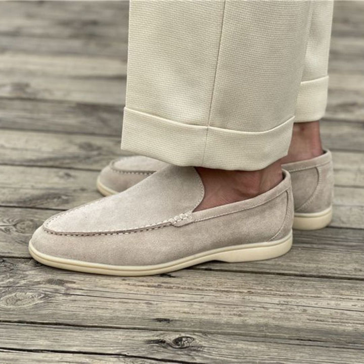 Max | Herren Frühling Wildleder Slip-On Loafers