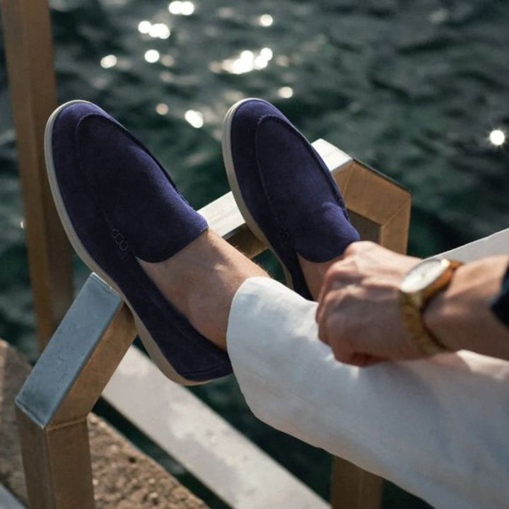 Max | Herren Frühling Wildleder Slip-On Loafers