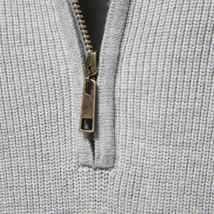 Dominic | Herren Frühling Halbzip Strickpullover