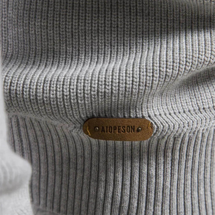 Dominic | Herren Frühling Halbzip Strickpullover