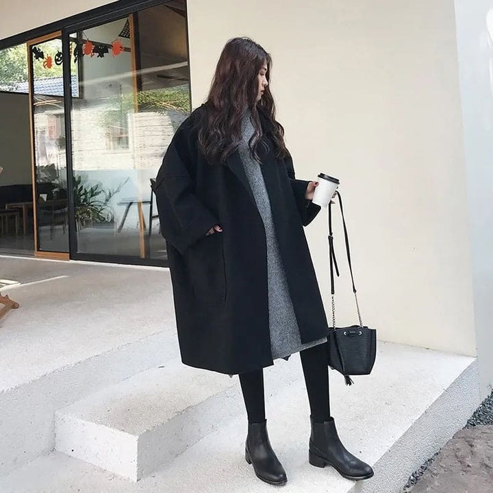 Carmen | Damen Winter Mantel mit Lockerer Passform
