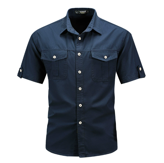 Klaus | Herren Frühlings Utility-Taschenhemd