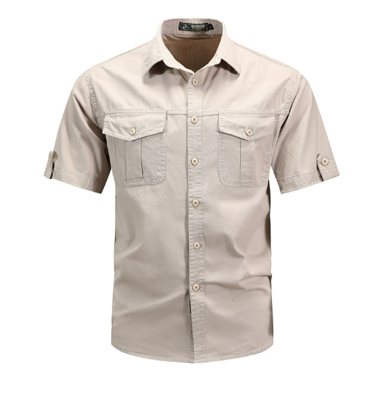 Klaus | Herren Frühlings Utility-Taschenhemd