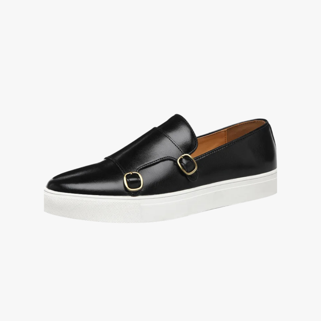 Patrick | Herren Frühling Double Monk Slip-On Loafers mit Schnallen